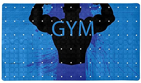 Alfombrilla antideslizante para bañera de bebé, antideslizante, con ventosas, color azul