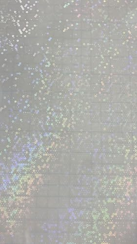 Syntego A4 Self Adhesive Transparent Holographic Vinyl Overlay Sheets Stickers 10 Sheets (Sparkle Dots)