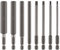 CPROSP 8 piezas 100mm Destornillador Allen,Destornillador Hexagonales de 1/4 Magnetic, 2-12mm