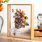 NatureMan Holzrahmen, getrocknete Blumen, dekorativer schwebender Bilderrahmen, doppelseitiges Glas, für getrocknete Blumen, Kunsthandwerk (Holzfarbe, 20,3 x 30,5 cm)