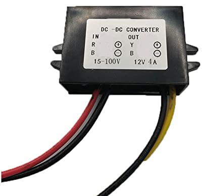 EBILUN DC 15V-100V à 12V 4A 48W Alimentation Convertisseur d'alimentation Abaissé Module de Régulateur Convertisseur d'adaptateur d'alimentation Inférieur