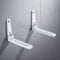 MEETOZ Universal-Wandhalterung für Mikrowelle, Weiß, Arme von 23,6 cm bis 39,1 cm, 2 Stück