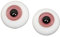 perfk Ojos de Cristal para Muñeca de 6mm, Globo Ocular para Muñecas BJD Y Accesorio para Hacer Manualidades, Berenjena