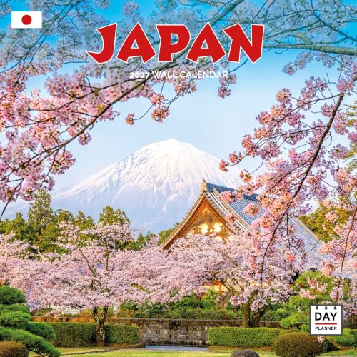 Japanischer Kalender 2024 | quadratischer Wandkalender | 16 Monate | Dayplanner Publishing