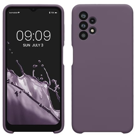 kwmobile Handyhülle für Samsung Galaxy A32 5G Hülle - Case Silikon - Kabelloses Laden - Schutzhülle Cover in Helle Iris