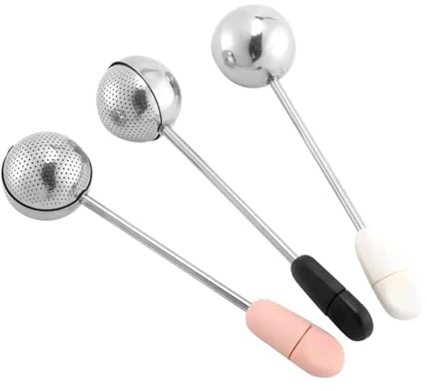 3 Pack Powder Sugar Shaker Stainless Steel Spoon Duster Sifter Dusting Wand for Sugar Flour Spices Coffee Powder Kitchen Tools Accessories
