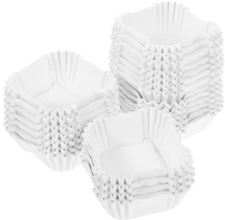 1000 moldes cuadrados para cupcakes, para papel de horno, moldes para cupcakes, grado alimenticio, grasa