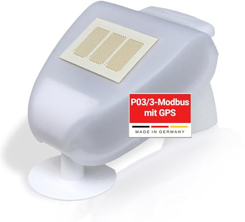 Elsner Elektronik Wetterstation mit GPS [P03/3-Modbus-GPS] – Profi Modbus Wetterstation mit Außensensor, Windmesser, Regen- & Sonnensensor, Außenthermometer – Ideal für Bauprojekte & Made in Germany