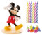 dekora, Bougie Décorative, Sans Parfum, Kit PVC Mickey Avec 10 Bougies Pour Gâteaux, Design Attrayant
