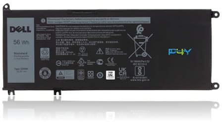 P4Y Original Battery 4 Cell 56 WHR 15.2V 33YDH for Dell Inspiron Latitude Vostro G Series 99NF2 W7NKD 7FHHV