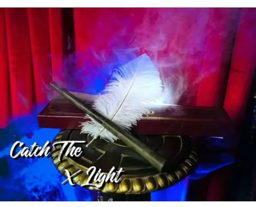 Attrapez la lumière X Light Tours de magie flottant pour baguette magique Gimmick Scène Mentalisme Accessoires Illusions Plume