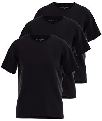 TOM TAILOR 3er Pack Herren Basic T-Shirt mit Rundhals aus Baumwolle 54