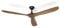KLARSTEIN Ventilador de Techo Silencioso, 178 cm, Ventilador Techo sin Luz, 6 Velocidades, Control Inteligente por Voz y App, Función Verano/Invierno, Ideal para Habitaciones hasta 35 m² - Nogal