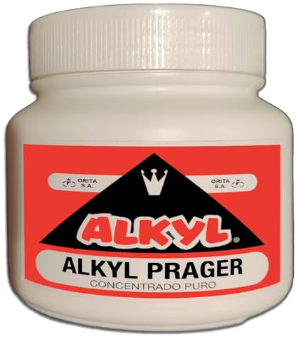 Alkyl Prager concentrado puro 500g Alkil Transparente para manualidades Amelie Prager Multiusos Barniz, cola, tapa poros, protector de laminas o puzzles y más 500gr - IberNorma