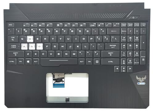 Jxjslp Replacement Upper Case Palmrest for ASUS TUF Gaming FX505 FX505D FX86 FX86G Series Laptop with Backlit Keyboard Assembly 13N1-5JA0901 13N1-5JA0801 13NR00S1AP0211