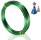 12 Gauge 2mm Green Aluminum Craft Wire, 30m - Bendable, Flexible for Jewellery, Floristry & Modelling