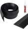 CPROSP Joint Seuil Porte de Garage 1 M * 78 mm avec Adhésif, Hauteur 14 mm, Seuil Porte Garage pour Garages, Halls, Entrepôts, Empêche les Infiltrations d'Eau et de Vent, Installation Facile
