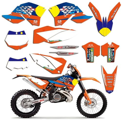 Kit di adesivi grafici per KTM 125 200 250 300 350 450 EXC EXCF XCF 2008-2011 SX SXF 2007-2011