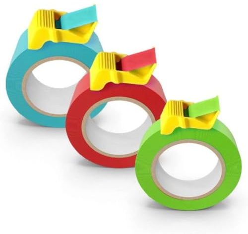 Sirxlevcy Kompakter Klebebandspender Von Tape Cap, 3er-Pack für 1-, 1-1/2- und 2- und Malerklebeband, DIY-Malerzubehör