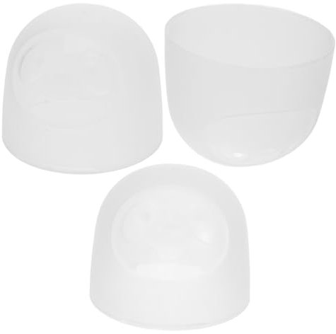 PartyKindom 3pcs Reusable Plastic Milk Bottle Caps Leak-Proof Replacement Lids Small Wide- Feeding Bottles Dustproof for Home and Outdoor Use