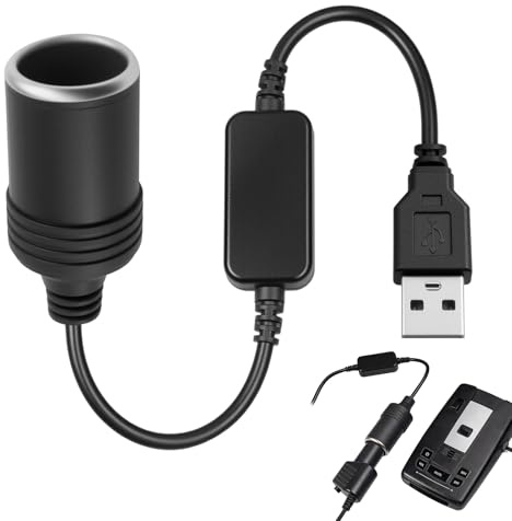 USB to Cigarette Lighter 12 V, Auto USB Auf ZigarettenanzüNder Steckdose Adapter VerläNgerung Car Cigarette Lighter Socket Converter Adapter Male to Female