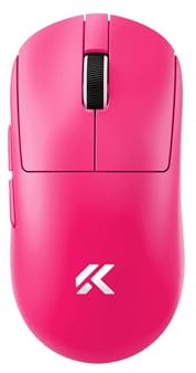 MCHOSE A7 V2 Pro Rose Red 8K Hz PAW3395 Sensor Wireless Symmetrische Gaming Maus (MC-A7V2-3)