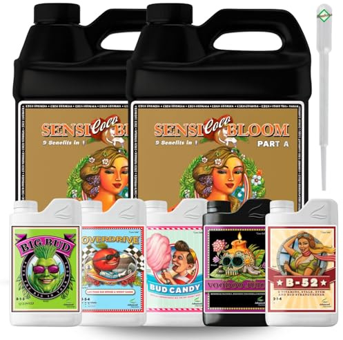 Weedness Advanced Nutrients Einsteiger Set Bloom Dünger - Grow Anbau Indoor Outdoor Garten Pflanzen Blumen Mineralisch Flüssig
