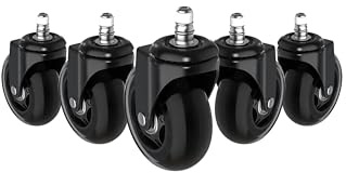 DXRacer Blade Wheels – 5er Set Premium-Stuhlrollen (75 mm) Bring dein Gaming-Setup auf das nächste Level – mit den DXRacer Blade Wheels im praktischen 5er-Set.