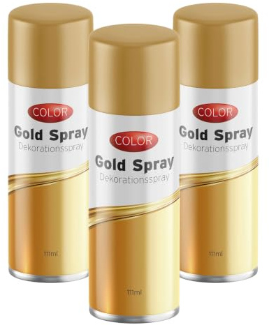 Dekospray Gold, 111 ml, 3er Pack