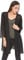 likemary durchsichtige Kimono-Jacke für Frauen - Eleganter Cardigan - Überwurf - vorne offen - luftig & leicht - ideal über dem Kleid - Schwarz M/L