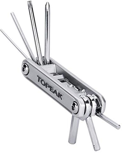 Topeak Unisex – Erwachsene X-Tool+ Miniwekrzeug, Silber, 11 Funktionen