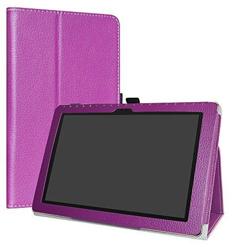 LiuShan ASUS ZenPad 10 Coque, Slim PU Cuir Etui et Pliable Stand Folio Housse Coque Couverture pour 10.1 ASUS ZenPad 10 Z301MFL / Z301ML / Z301MF / Z301M Android Tablet,Violet