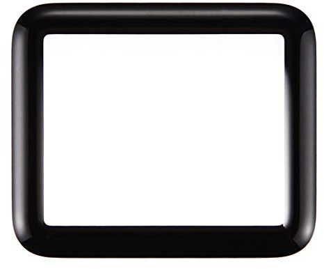 Displayglas Frontglas Ersatzglas für Apple Watch Serie 1/2 / 3 Reparatur Schwarz 38mm