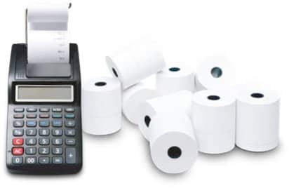 Rouleaux Calculatrice Rotolificio Pugliese 60 mm x D.E. 60 mm trou 12 mm