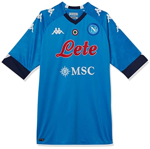 SSC Napoli, Trikot Rennen Home 2020/21 Unisex – Erwachsene, Hellblau-Blau, L
