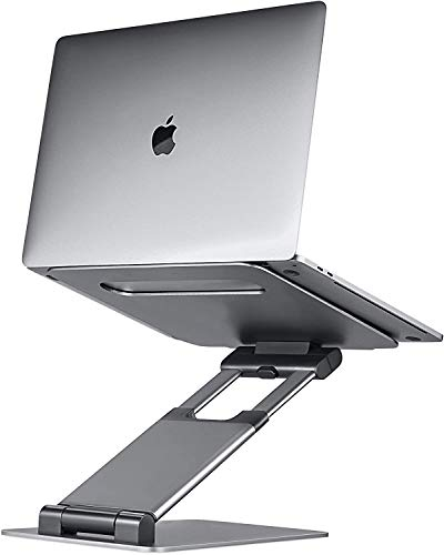 Support ergonomique pour ordinateur portable, hauteur réglable jusqu'à 50,8 cm, compatible avec MacBook, ordinateurs portables 10, 15 et 17 pouces, bureau