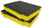 Shadow Foam Insert Pack compatible with Makpac Modular Systems | Cut and Peel Foam for Toolbox Organisation (Yellow, 50mm)