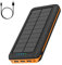 Portable Charger Solar Charger Power Bank 26800mAh Battery Pack Camping Waterproof External Backup Charge with 3 Outputs 2 Input LED Flashlight for Travel Hiking Outdoor