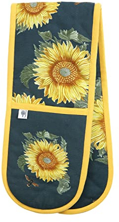 RHS Sunflower Double Oven Gloves, Navy
