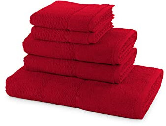 Frottana Handtuchset Pearl 5- TLG Handtücher -, 100% Baumwolle, Ruby