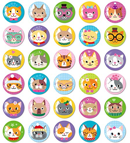 MORCART 30 Stück Katze Magnete Kühlschrankmagnete lustige Geschenk für Magnettafel Whiteboard Küche Schulschränke Klassenzimmer Büro Kabine dekorative Tier Magnete Geschenke für Kinder