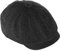 Herren Schiebermütze Newsboy Mütze Schwarz Modische Baskenmütze 8-teilig Fischgrätenmuster Wollmütze Unisex Gatsby Schirmmütze Winter Winddicht und Warm