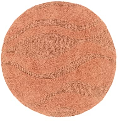 RugVista Breeze Badematte - Terrakotta Teppich Ø 70 Moderner, Rund Teppich