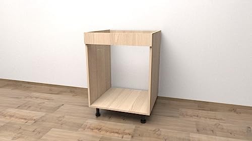 Alfredo Calandrelli Mobile Base Forno da 60 cm, di Colore Rovere con Le Seguenti Misure: l=60, h72, P=55 cm spedizione in Kit, con pattina. Altezza compresa di Piedini 82 cm