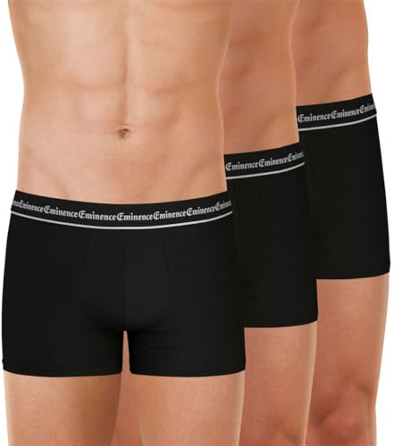 Eminence - Lot de 3 Boxers Homme Business Taille : 6/XXL - Couleur : Noir-Noir-Noir