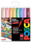 Posca - Marcadores de Pintura artística PC-1M - Juego de 8 - en Estuche de plástico (Tonos Pastel)