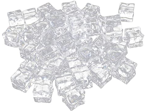 MAGICLULU 60St simuliertes Eis gefälschte zerkleinerte Eissteine Deko-Eiswürfel aus Acryl Dekor Vase transparente gefälschte Eiswürfel gefälschte Eis-Foto-Requisiten Quadrat schmücken Baby