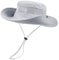 Durio Sonnenhut Damen und Herren - Outdoor Sommer Wanderhut UPF 50+ UV-Schutz Bucket Cap mit Kinnriemen Fischerhut Safarihut Faltbar Mesh Breite Krempe Campinghut