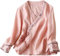 DSAoTeng Chemise traditionnelle chinoise vintage à manches longues pour femme Hanfu Tang Costume brodé Vêtements zen, rose, M