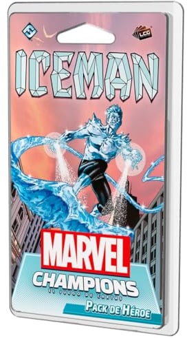 Fantasy Flight Games Marvel Champions: Iceman | Erweiterung | Kooperatives Superhelden-Kartenspiel | ab 14 Jahren | 1 bis 4 Spieler | 45-90 Minuten pro Spiel | Spanisch